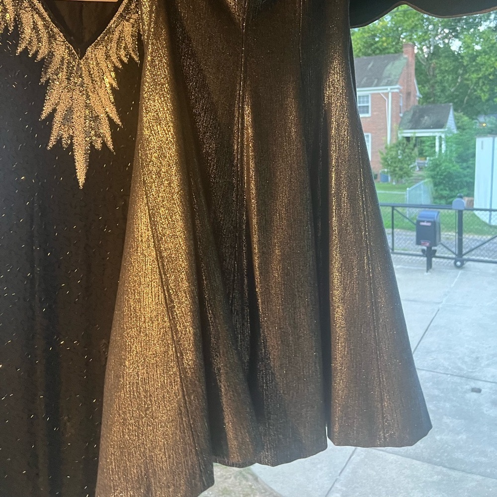 Nordstrom GUNMETAL Strapless Formal Prom Wedding Cocktail Occasion Event Party - Picture 9 of 13